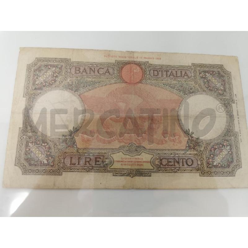 LIRE CENTO 100 1931 CARTA MONETA  | Mercatino dell'Usato Roma cinecitta' 3