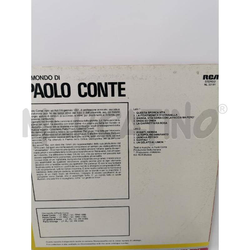 LP 33 NR / PAOLO CONTE + DVD | Mercatino dell'Usato Roma cinecitta' 4