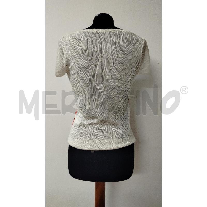MAGLIA DONNA CLASS ROBERTO CAVALLI BIANCA FIORI FARFALLE | Mercatino dell'Usato Roma cinecitta' 2