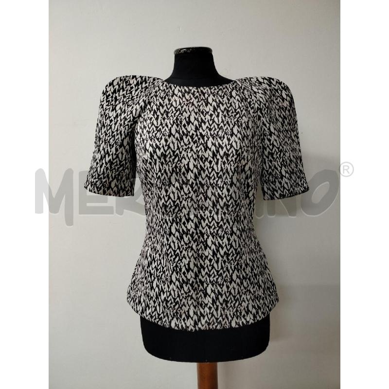 MAGLIA DONNA ELISABETTA FRANCHI BIANCA NERA STAMPA SPIGATA | Mercatino dell'Usato Roma cinecitta' 1