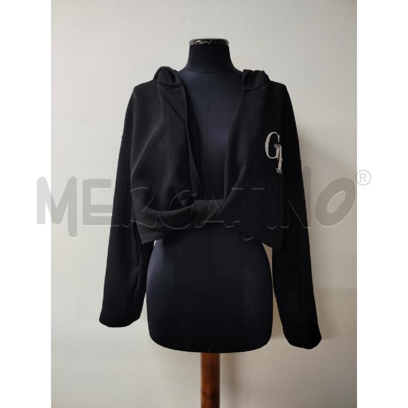 MAGLIA DONNA GAELLE NERA INTRECC DAVANTI SCRITT LAT  | Mercatino dell'Usato Roma cinecitta' 1