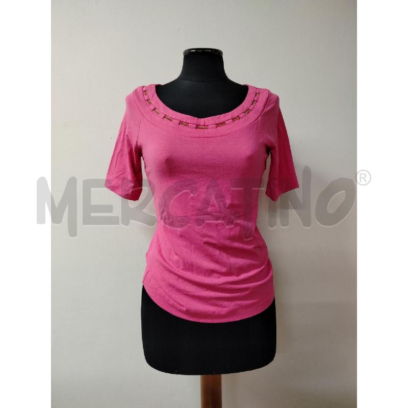 MAGLIA DONNA LUISA SPAGNOLI ROSA CATENELLA SCOLLO | Mercatino dell'Usato Roma cinecitta' 1