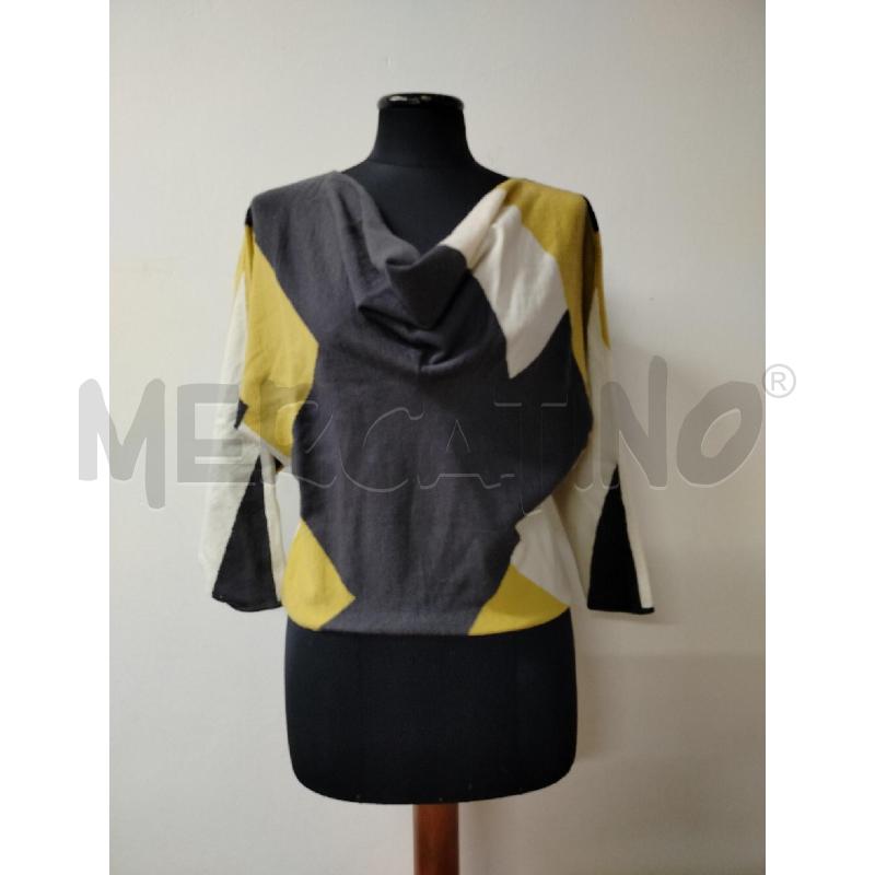 MAGLIA DONNA MAX&CO FIG GEOMGRG GIALL BIAN  | Mercatino dell'Usato Roma cinecitta' 1