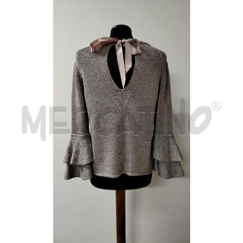 MAGLIONE DONNA LUISA SPAGNOLI LILLA METALL GLITTER | Mercatino dell'Usato Roma cinecitta' 2