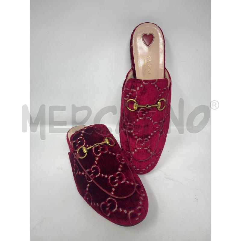 MOCASSINI GUCCI PRINCETOWN VELVET VELLUTO HORSEBIT | Mercatino dell'Usato Roma cinecitta' 1