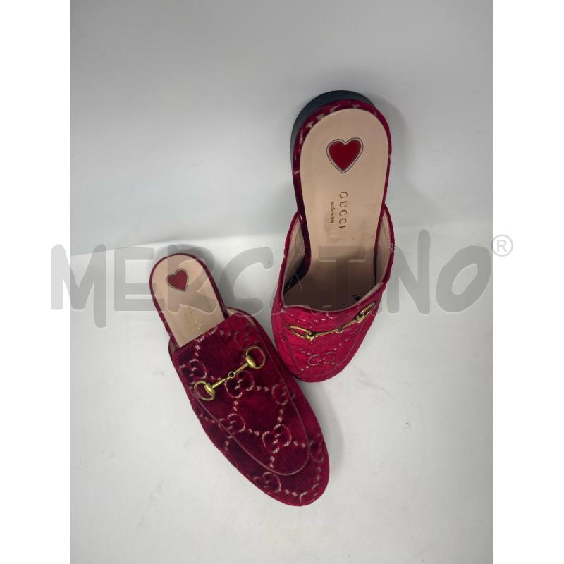 MOCASSINI GUCCI PRINCETOWN VELVET VELLUTO HORSEBIT | Mercatino dell'Usato Roma cinecitta' 3