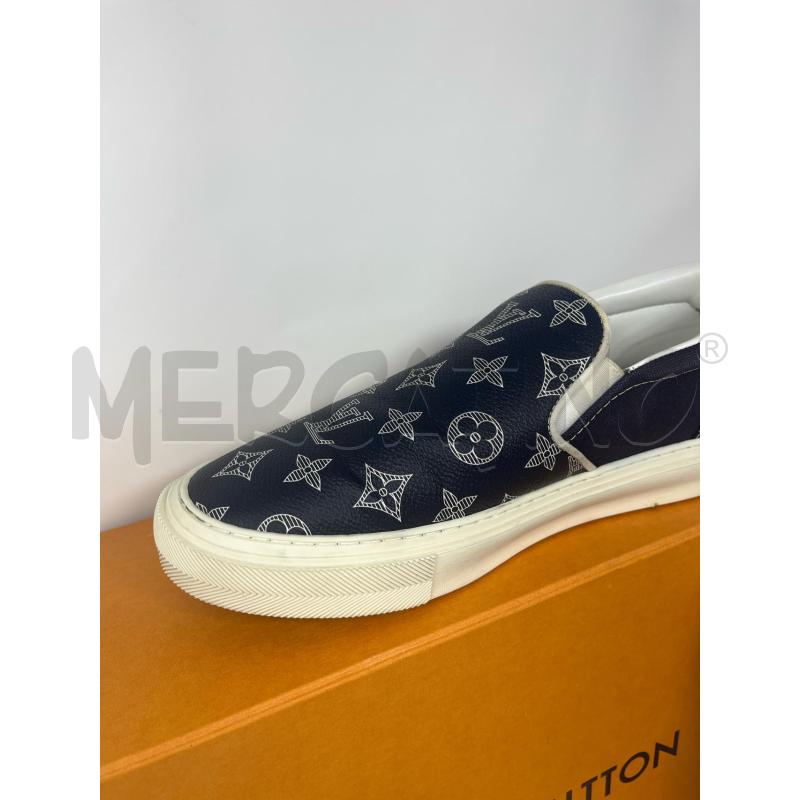 MOCASSINI PELLE UOMO LOUIS VUITTON NERA MONOGRAM  | Mercatino dell'Usato Roma cinecitta' 2