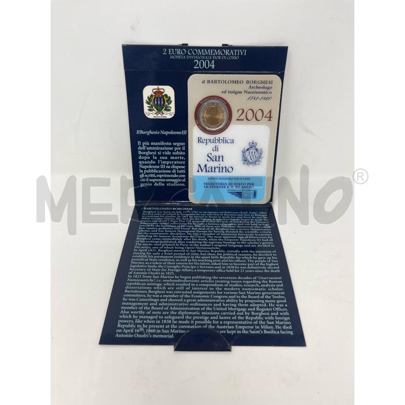 MONETA 2 EURO COMMEMORATIVA 2004 REPUBBLICA DI SAN MARINO  | Mercatino dell'Usato Roma cinecitta' 1