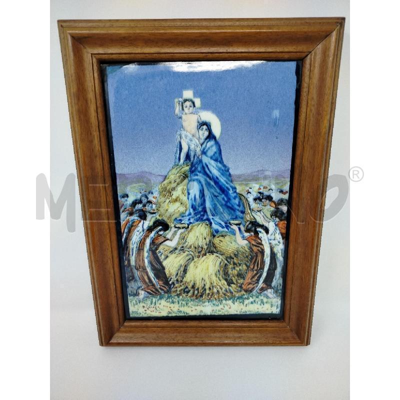 OPERA SU MAIOLICA BASILIO CASCELLA MADONNA DEL GRANO DANN  | Mercatino dell'Usato Roma cinecitta' 1