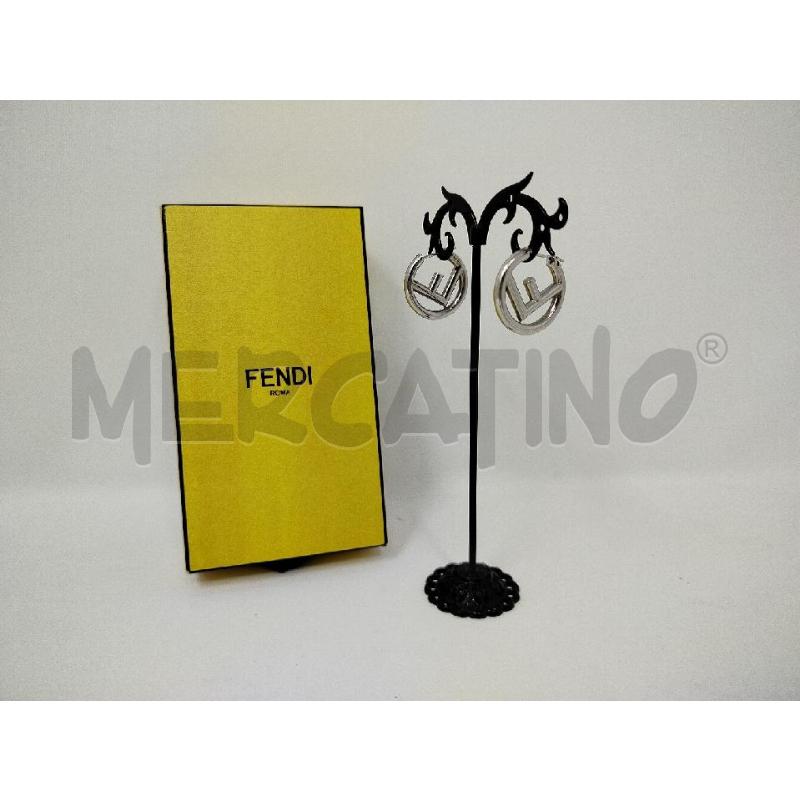 ORECCHINI FENDI CERCHIO F ARGENTATO | Mercatino dell'Usato Roma cinecitta' 1