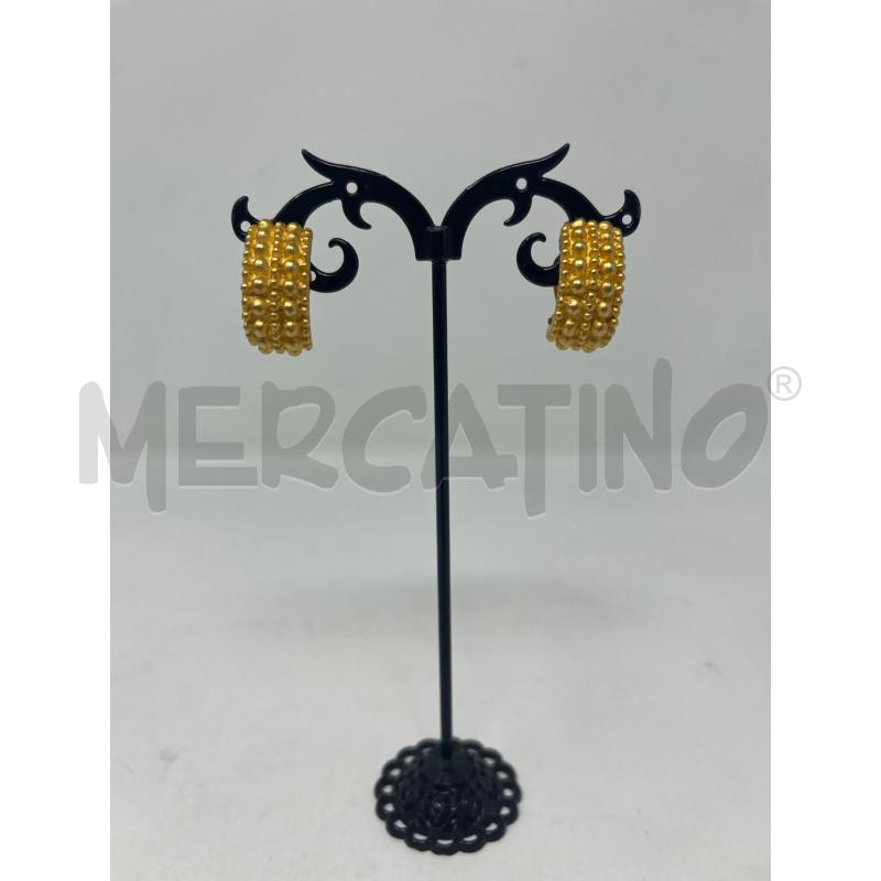 ORECCHINI JACQUES ESTEREL VINTAGE DORAT ZIGRINAT  | Mercatino dell'Usato Roma cinecitta' 1