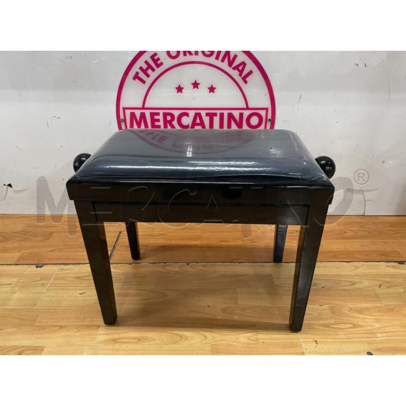PANCA PER PIANO FORTE NERO LACCATO  | Mercatino dell'Usato Roma cinecitta' 1