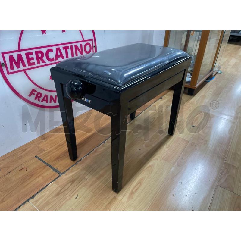 PANCA PER PIANO FORTE NERO LACCATO  | Mercatino dell'Usato Roma cinecitta' 2