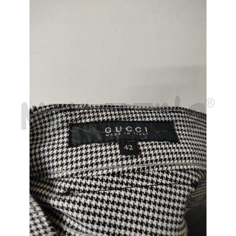 PANTALONE DONNA GUCCI PIED DE POULE A PINOCCHIETTO  | Mercatino dell'Usato Roma cinecitta' 4