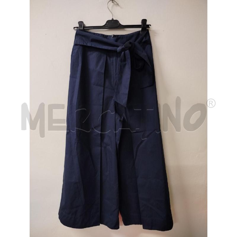 PANTALONE DONNA MARELLA BLU SCURO LACCI IN VITA  | Mercatino dell'Usato Roma cinecitta' 1