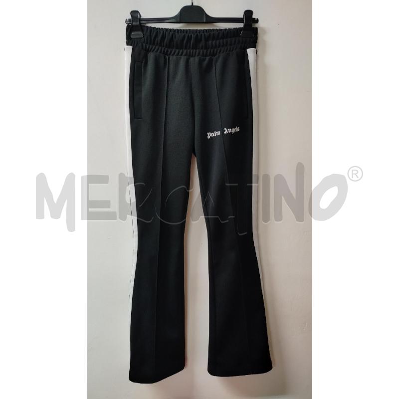 PANTALONE DONNA PALM ANGELS NERO ZAMPA BANDA BIANCA | Mercatino dell'Usato Roma cinecitta' 1
