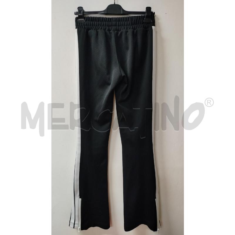 PANTALONE DONNA PALM ANGELS NERO ZAMPA BANDA BIANCA | Mercatino dell'Usato Roma cinecitta' 2