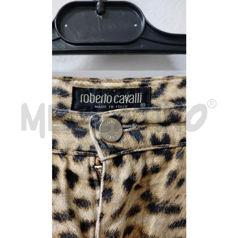 PANTALONE DONNA ROBERTO CAVALLI BEIGE LEOPARDATO PAILLETTES TRASPARENTI | Mercatino dell'Usato Roma cinecitta' 3