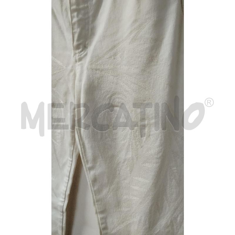 PANTALONE DONNA ROBERTO CAVALLI BIANCHI DECORO CUCITURE | Mercatino dell'Usato Roma cinecitta' 2