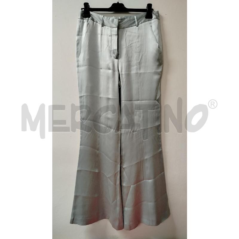 PANTALONE DONNA SALVATORE FERRAGAMO TURCHESE SETA | Mercatino dell'Usato Roma cinecitta' 1