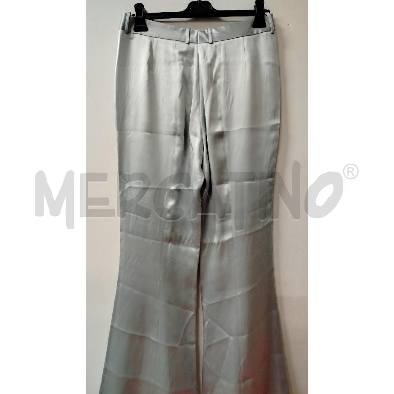 PANTALONE DONNA SALVATORE FERRAGAMO TURCHESE SETA | Mercatino dell'Usato Roma cinecitta' 3