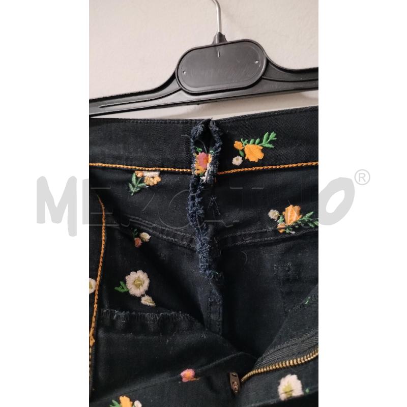 PANTALONE DONNA TORY BURCH NERI RICAMATI FIORI DA RIV | Mercatino dell'Usato Roma cinecitta' 3