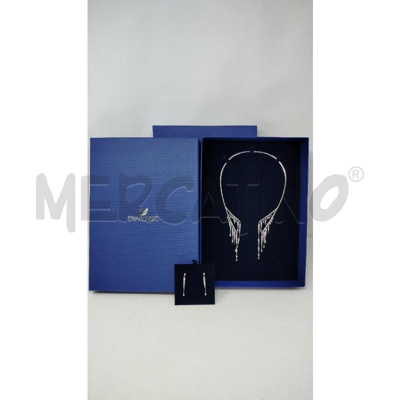 PARURE SWAROVSKI FLAME PENDENTI + ORECCHINI | Mercatino dell'Usato Roma cinecitta' 1