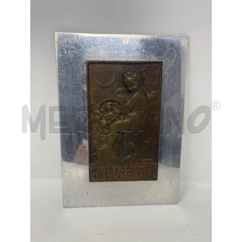 PLACCA AURELIO MISTRUZZI PUTTO CORNUCOPIA | Mercatino dell'Usato Roma cinecitta' 1