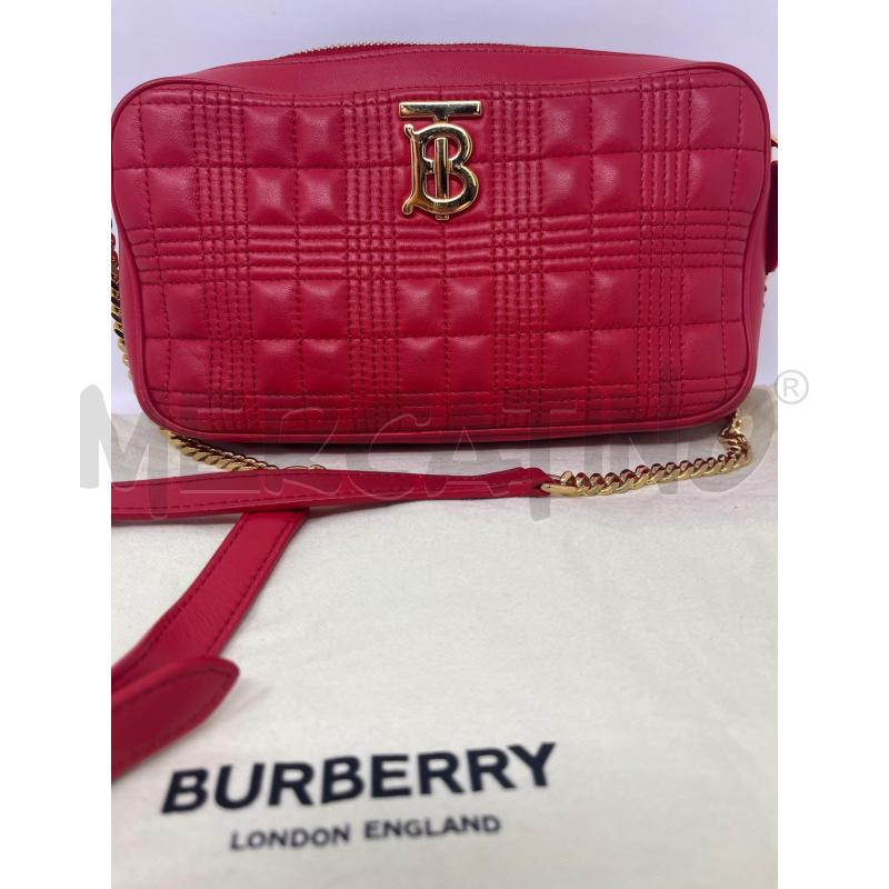 POCHETTE BURBERRY ROSSA TRAPUNTATA TRACOLLA | Mercatino dell'Usato Roma cinecitta' 2
