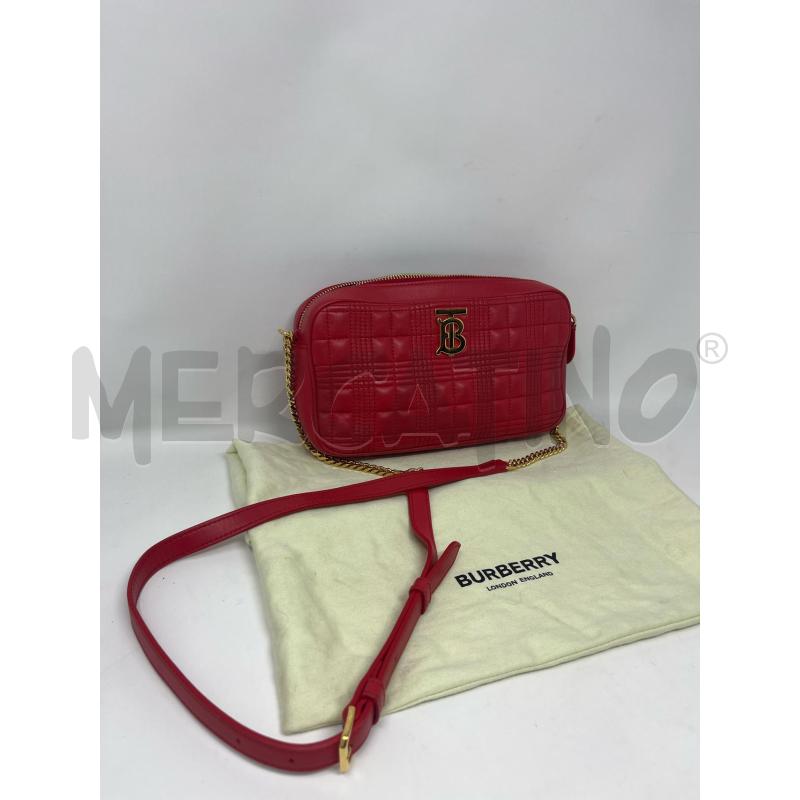 POCHETTE BURBERRY ROSSA TRAPUNTATA TRACOLLA | Mercatino dell'Usato Roma cinecitta' 3