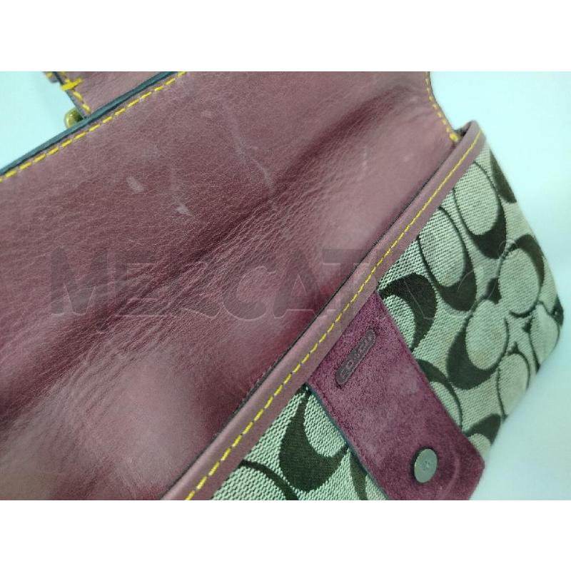 POCHETTE COACH BEIGE BORDEUX LETTERE C  | Mercatino dell'Usato Roma cinecitta' 2
