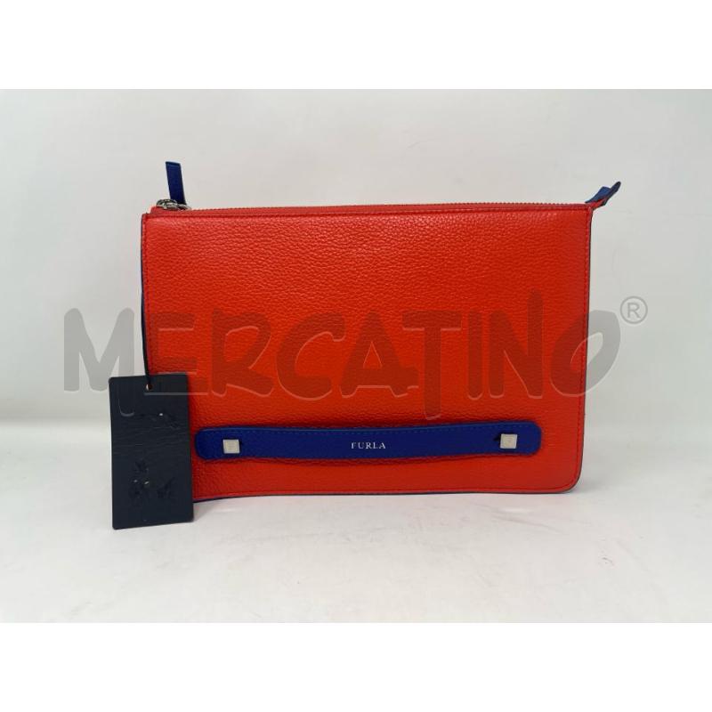POCHETTE FURLA ROSSA BLU | Mercatino dell'Usato Roma cinecitta' 1