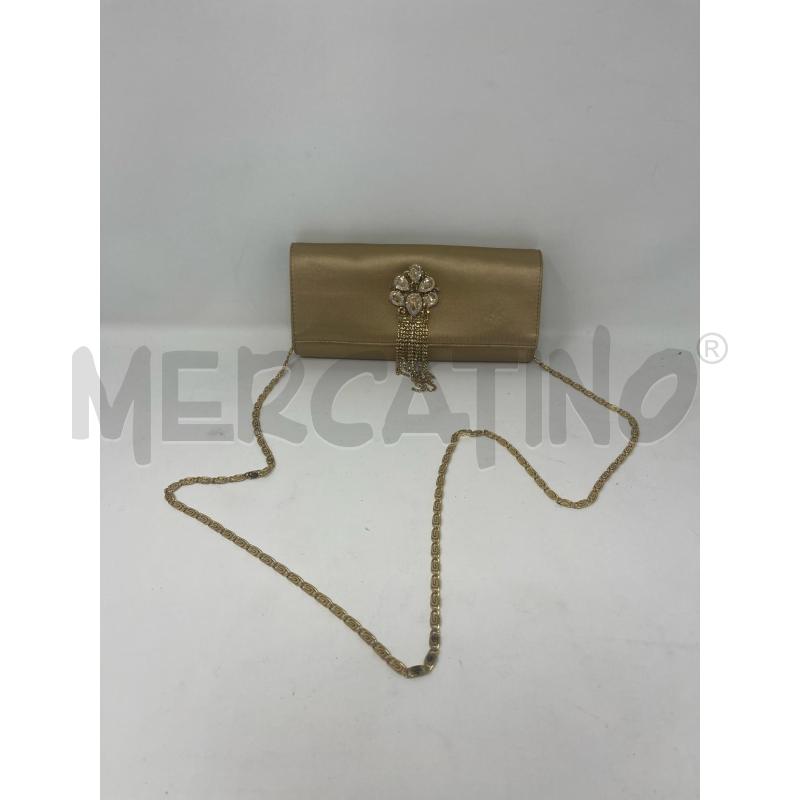 POCHETTE LORIBLU DORATA STRASS | Mercatino dell'Usato Roma cinecitta' 1