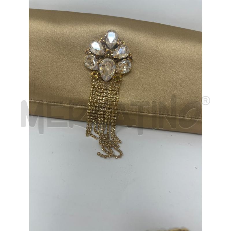 POCHETTE LORIBLU DORATA STRASS | Mercatino dell'Usato Roma cinecitta' 2