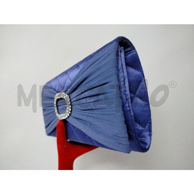 POCHETTE LUISA SPAGNOLI BLU TRAPUNTATA STRASS | Mercatino dell'Usato Roma cinecitta' 2