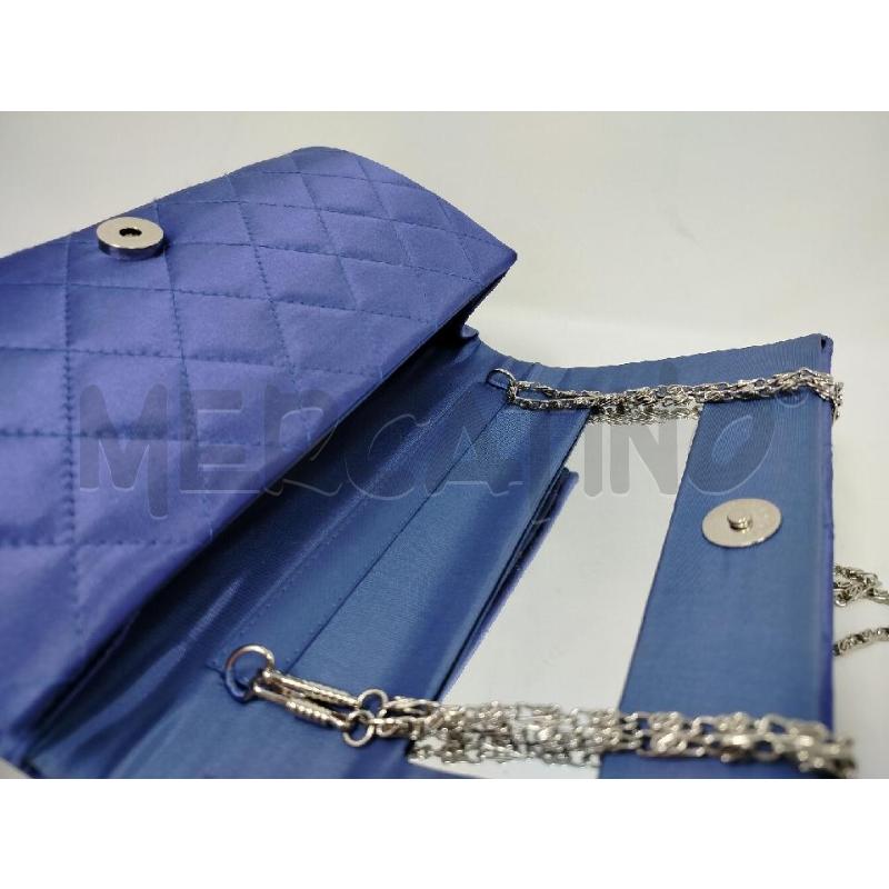 POCHETTE LUISA SPAGNOLI BLU TRAPUNTATA STRASS | Mercatino dell'Usato Roma cinecitta' 3