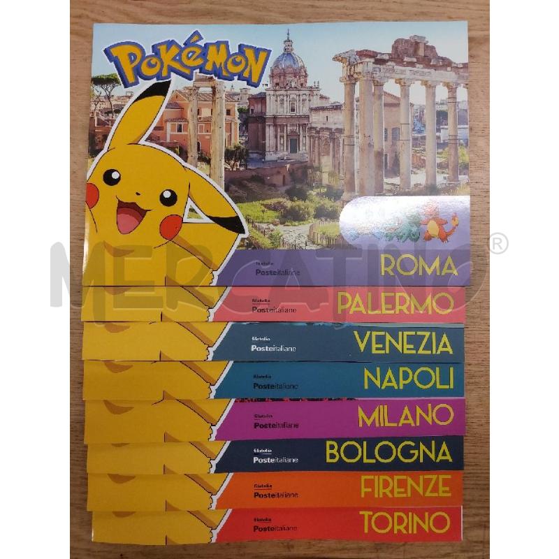 POKEMON CITTÀ ITALIANE SERIE CARTELLE FILATELICHE | Mercatino dell'Usato Roma cinecitta' 1