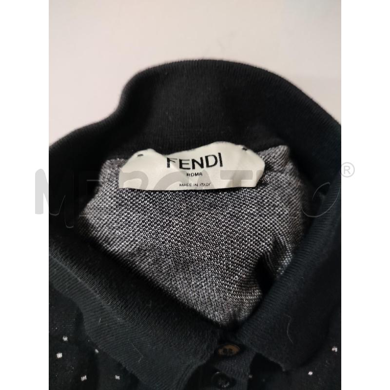 POLO DONNA FENDI NERA POIS BIANCHI | Mercatino dell'Usato Roma cinecitta' 4