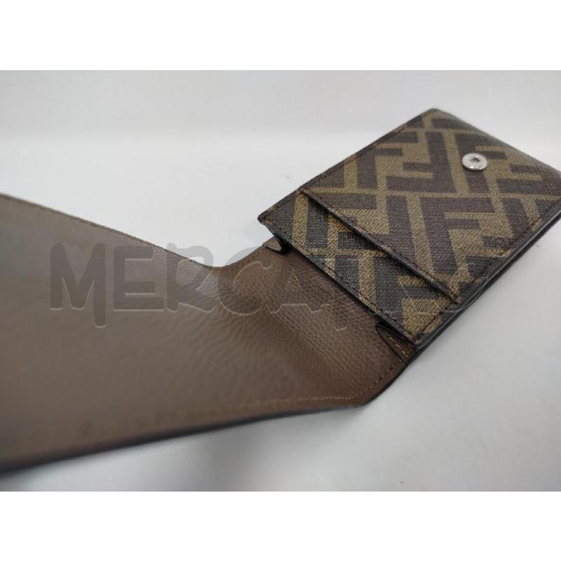 PORTA CARTE FENDI MONOGRAM MARRONE LOGO GIALLO | Mercatino dell'Usato Roma cinecitta' 2