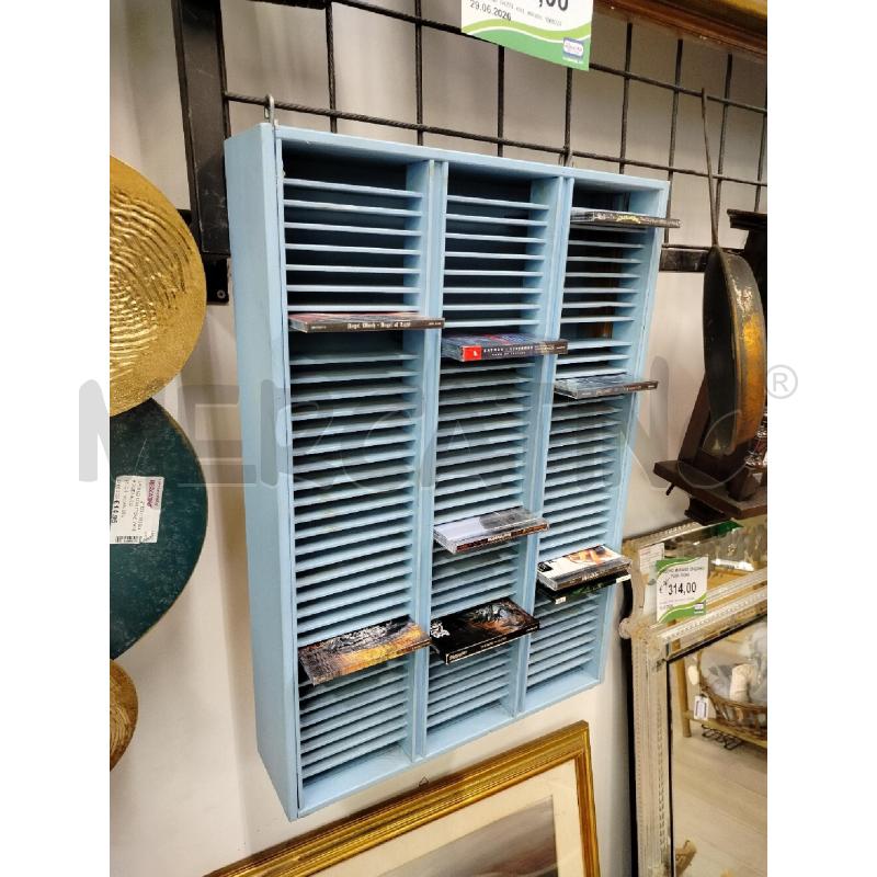 PORTA CD AZZURRA LEGNO  | Mercatino dell'Usato Roma cinecitta' 3