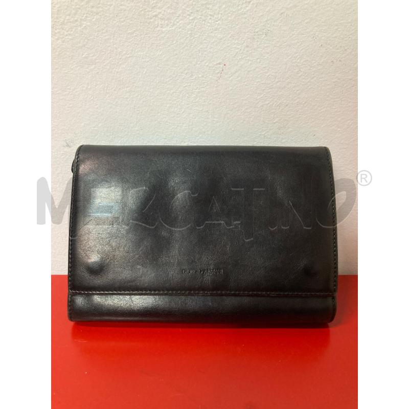 PORTA FOGLIO GIORGIO ARMANI NERO VINTAGE | Mercatino dell'Usato Roma cinecitta' 1