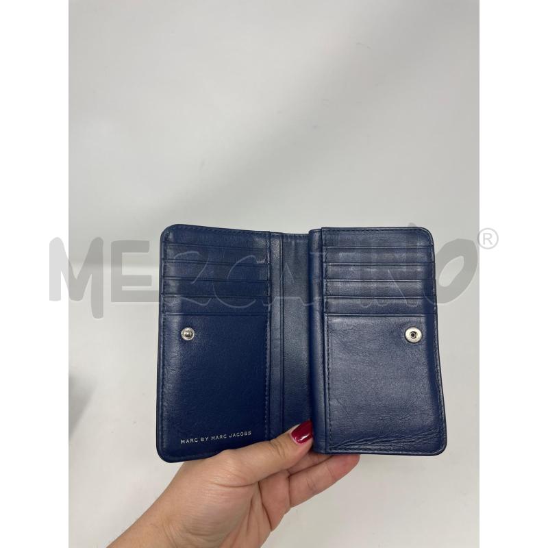 PORTA FOGLIO MARC JACOBS BLU SCURO  | Mercatino dell'Usato Roma cinecitta' 2