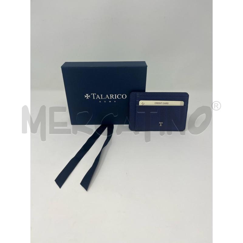 PORTA TESSERE TALARICO BLU NAVY | Mercatino dell'Usato Roma cinecitta' 1