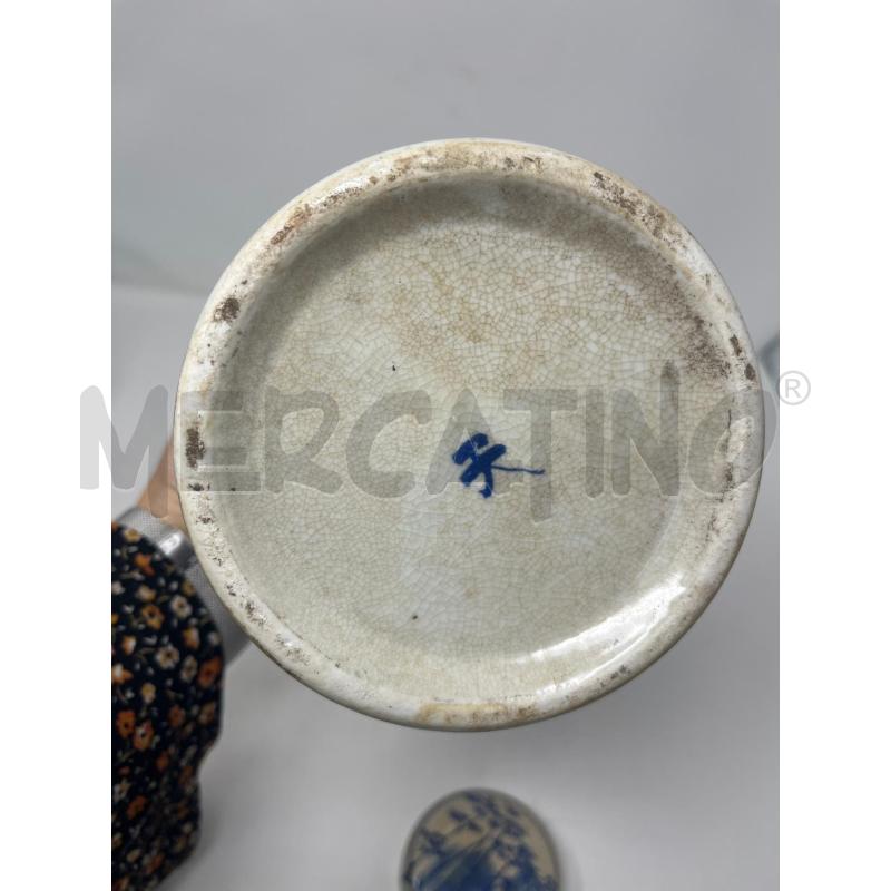 POTICHE ORIENTALE TERRAGLIA DEC BLU  | Mercatino dell'Usato Roma cinecitta' 5