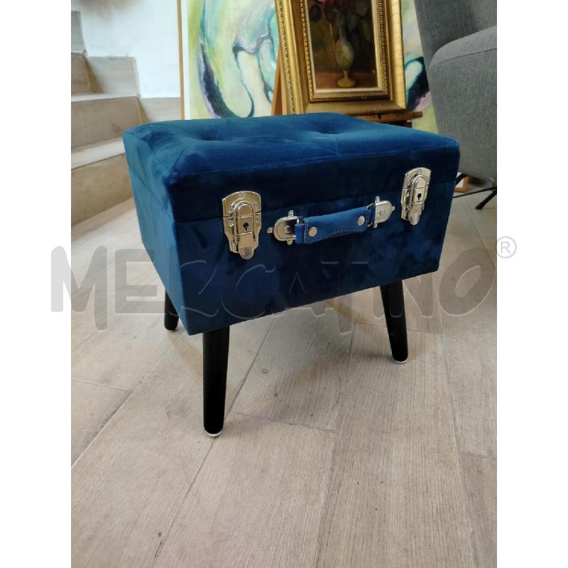 POUF SGABELLO VALIGIA BLU | Mercatino dell'Usato Roma cinecitta' 1