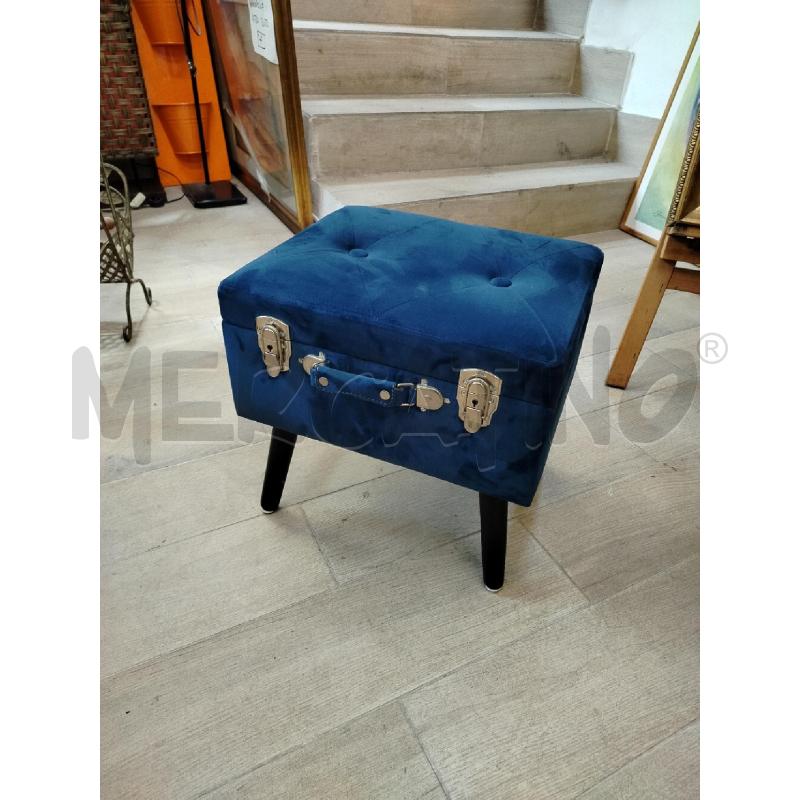 POUF SGABELLO VALIGIA BLU | Mercatino dell'Usato Roma cinecitta' 2