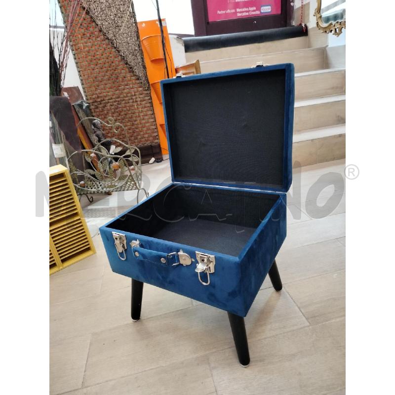 POUF SGABELLO VALIGIA BLU | Mercatino dell'Usato Roma cinecitta' 3