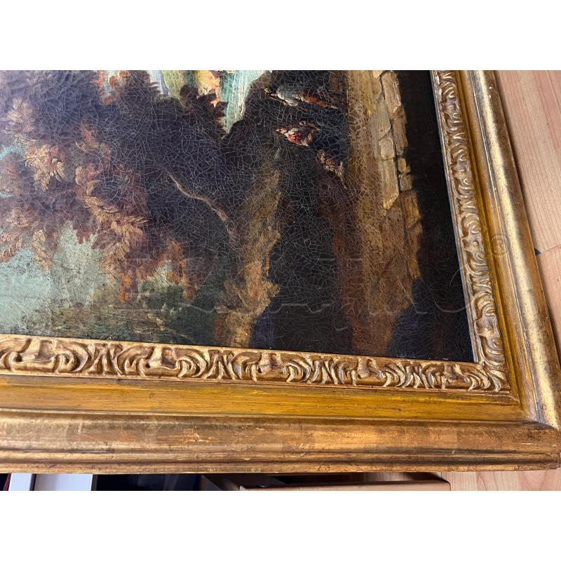 QUADRO 137*100 PAESAGGIO BUCOLICO NORD ITALIAN EPOCA | Mercatino dell'Usato Roma cinecitta' 4