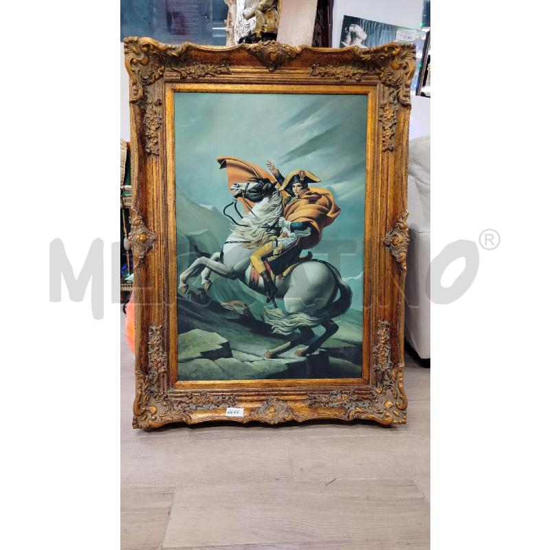 QUADRO CORNICE DORATA UOMO A CAVALLO  | Mercatino dell'Usato Roma cinecitta' 1