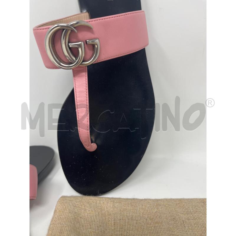SANDALI DONNA GUCCI ROSA GG  | Mercatino dell'Usato Roma cinecitta' 2